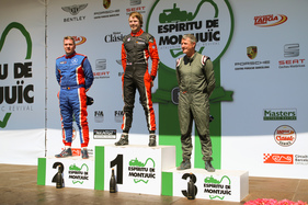 Siegerehrung vom 2. Rennen - FIA Masters Historic Formula One Championship - Spirit of Montjuïc 2017 (Catalunya Classic Revival)