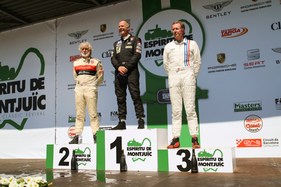 Siegerehrung vom 2. Rennen der Fittipaldi Klasse - FIA Masters Historic Formula One Championship - Spirit of Montjuïc 2017 (Catalunya Classic Revival)