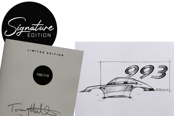 Signature Edition with Hatter autograph and 993 sketch by the designer