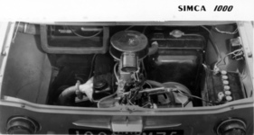Simca 1000 (1962) - Blick in den Motorraum