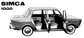 Simca 1000 (1962) - Ein Werbebild für den Simca 1000 (1962)
