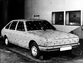 Simca 1307 (1974) - Windkanal-Prüfungen