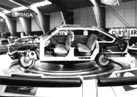 Simca 1307 (1976) - schönes Schnittmodell gibt Einblick in die Technik - Genfer Autosalon 1976