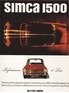Simca 1500 (1964) - Werbung aus dem Jahre 1964 -