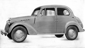 Simca 8 (1949) - ab 1949 mit aufgesetztem Kofferraumdeckel