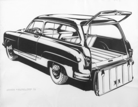 Simca Aronde Chatelaine (1954) – Kombi mit zweigeteilter Heckklappe
