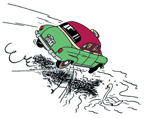 Simca Aronde – Der Fall Bienlein – Tim und Struppi-Ausstellung – Musée National de l'Automobile Mulhouse