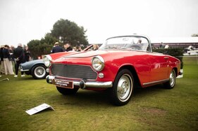Bild Simca Aronde Océane S (1962) – Teilnehmerin der Klasse Ghost Garage vergessener Marken – Concours d'Elégance Zoute 2025