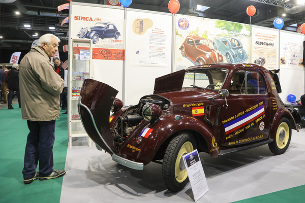Simca Cinq (1937) - in Anlehnung an den Fiat 500 in Frankreich gebaut - Rétromobile Paris 2024