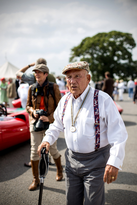 Sir Stirling Moss at the Jackie Stewart Tribute - Goodwood Revival 2014