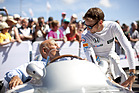Sir Stirling Moss mit Jenson Button im Gespräch - Goodwood Festival of Speed 2015