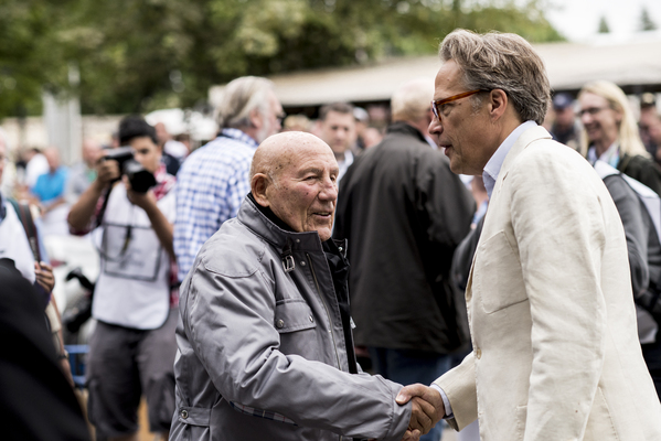 Sir Stirling Moss mit Lord March - Goodwood Festival of Speed 2014