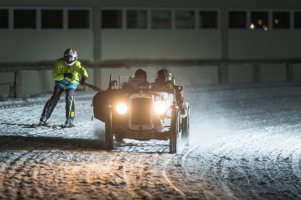 … Skijöring macht doch immer Spass.