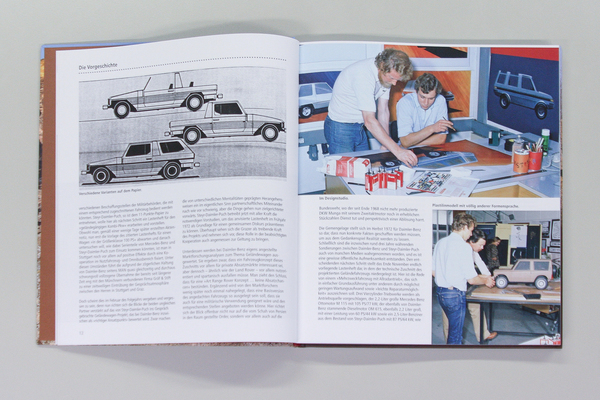 Skizzen und Modelle im Designstudio - Buch "Mercedes Benz G-Klasse - seit 40 Jahren nicht zu stoppen"