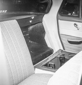 Skoda 1000 MB (1965) - practical - individually folding rear seat backrests - so three people with lots of luggage can be transported - Geneva Motor Show 1965
