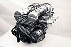 Bild: Skoda 1100 OHC (1958) - Motor mit zwei obenliegenden Nockenwellen