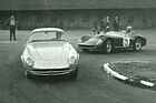 Image: Škoda 1100 OHC Coupé (1960) - in a duel with its older, open-top sibling. It only competed in domestic races.
