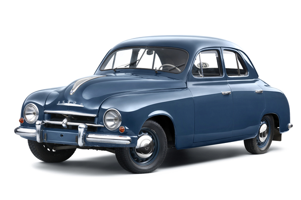 Skoda 1200 Sedan (1954) - das Modell wurde fortlaufend modernisiert, Blinker ersetzten die Winker, ab 1956 gab's den stärkeren Skoda 1201