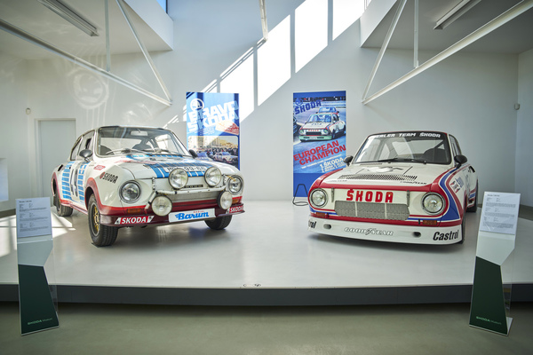 Image: Skoda 130 RS (1976) - on display in the depot for prototype and sports cars in the Skoda Museum