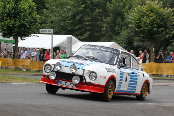 Bild: Skoda 130 RS (1977) - erfolgreich bei verschiedenen Rallyes - zu sehen an den Schloss Dyck Classic Days 2018