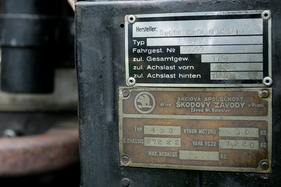 Skoda 430 (1930) - Typenschild