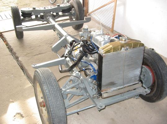 Skoda 440 Spartak Polytex Roadster (1955) - das restaurierte Chassis