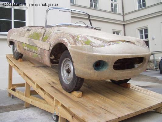 Skoda 440 Spartak Polytex Roadster (1955) - die Front ist bereits wieder auf den alten Stand zurückgebaut