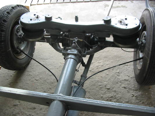 Skoda 440 Spartak Polytex Roadster (1955) - die restaurierte Hinterachse