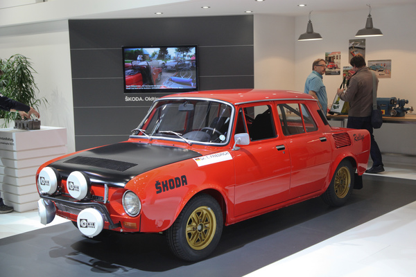 Skoda-Fahrzeuge waren schon immer im Rallye-Sport aktiv (Techno Classica 2017)