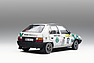 Škoda Favorit 136 L/A (1989) – Die weiße Karosserie zierten ursprünglich rote und blaue Streifen, die später einem Schachbrettmuster in den gleichen Farben wichen. Ab 1993 zierte das das grüne "V" den Renner. (© Skoda-Media, 2021) Škoda Favorit 136 L/A (1989) – Die weiße Karosserie zierten ursprünglich rote und blaue Streifen, die später einem Schachbrettmuster in den gleichen Farben wichen. Ab 1993 zierte das das grüne "V" den Renner. (© Skoda-Media, 2021)