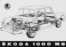 Skoda MB 1000 1964 – Durchsichtszeichnung