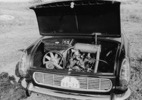 Skoda MB 1000 1965 – Blick in den Motorraum