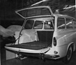 Skoda Octavia Kombi (1964) - geteilte Heckklappe mit unterem und oberen Drehpunkt - Genfer Automobilsalon 1964