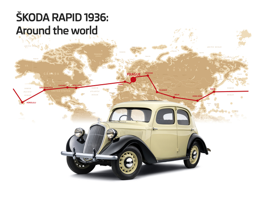 Bild Skoda Rapid (1936) - in 97 Tagen um die Welt vor 80 Jahren