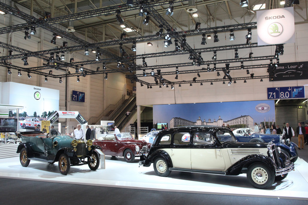 Skoda zeigt Exponate aus 125 Jahren Firmen-Geschichte - Techno Classica 2015
