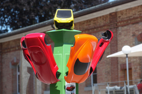 Skulptur zur Sbarro-Ausstellung - Sonderschau Sbarro Concept-Cars in der autobau erlebniswelt 2022 Skulptur zur Sbarro-Ausstellung - Sonderschau Sbarro Concept-Cars in der autobau erlebniswelt 2022