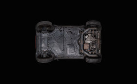 Smart For Two (2002) - km-Stand 96'793 - aufgenommen von unten im Rahmen des Projekts "Auto Reverse"