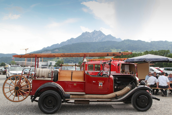 Bild So fuhr die Feuerwehr in Aarberg im Jahr 1931 aus, wenn es brannte - Swiss Classic World Luzern 2018
