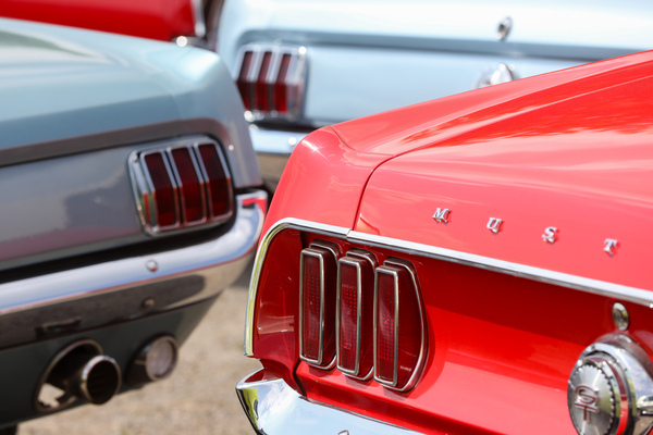 So isses: Die dreiteiligen Rückleuchten sind seit 1964 ein "Must" - 8. Mustang & Shelby Meeting 2024