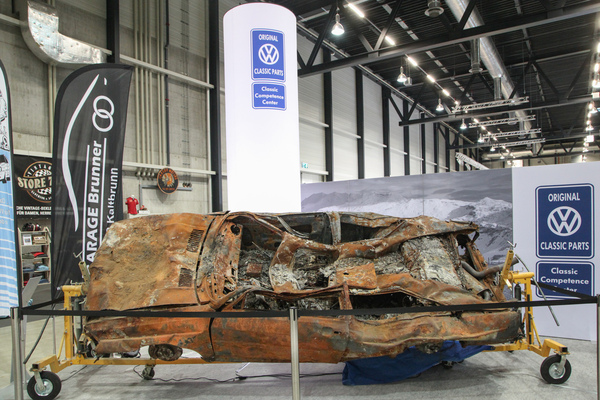 So sieht ein Audi quattro aus, nachdem er ein Opfer der Flammen geworden ist - Swiss Classic World Luzern 2021