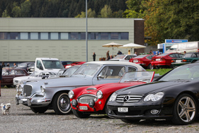 So vielfältig ist die Szene: Studebaker Silver Hawk, Austin-Healey 3000 und Mercedes-Benz R 230 haben kaum etwas gemeinsam – Albisgütli Classic Cars & Bikes 2024