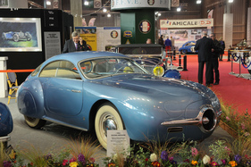 Socema Grégoire (1952) - mit Turbinenantrieb - ein kerosinbetriebener Rotor, Getriebe Cotal - 200 km/h dank cw 0.19 - Rétromobile 2015