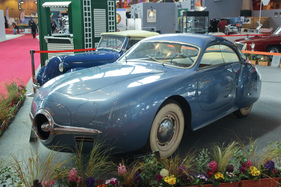 Socema Grégoire (1952) - mit Turbinenantrieb - ein kerosinbetriebener Rotor, Getriebe Cotal - 200 km/h dank cw 0.19 - Rétromobile 2015