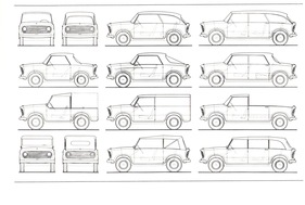 Soletta 750 (1956) - Karosserieviaranten - Plattformstrategie à la Fünfzigerjahre
