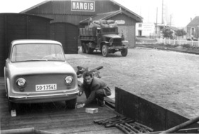 Soletta 750 (1956) - Rücktransport mit der Bahn von Paris nach dem Autosalon