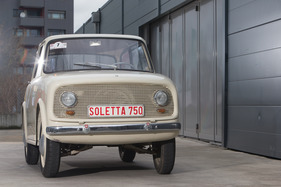 Soletta 750 (1956) - die Vorderradaufhängungen stammen vom Renault 4 CV