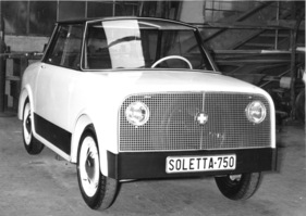 Soletta 750 (1956) - diese Version wurde auf dem Genfer Autosalon gezeigt