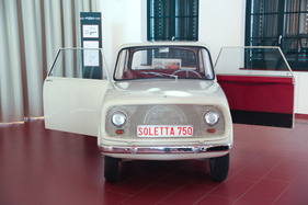 Soletta Microcar - ein frühes Schweizer Konzeptfahrzeug - Lancierung der vier Schweizer Briefmarken im Emil Frey Classic Center