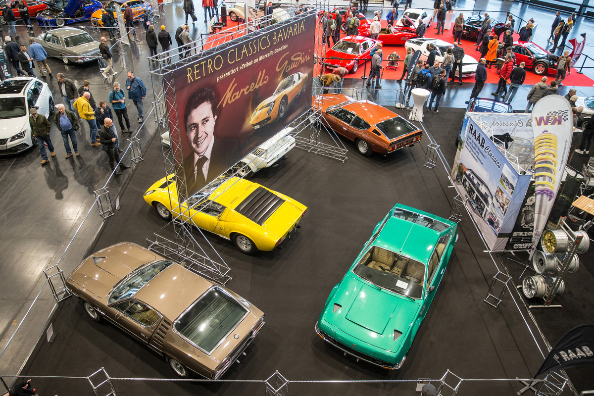 Sonderausstellung zu Ehren des verstorbenen Marcello Gandini – Retro Classics Bavaria 2024