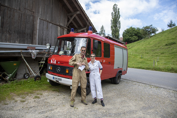 Sondereinsatz der Feuerwehr - 16. OCC Jungfrau-Rallye 2021